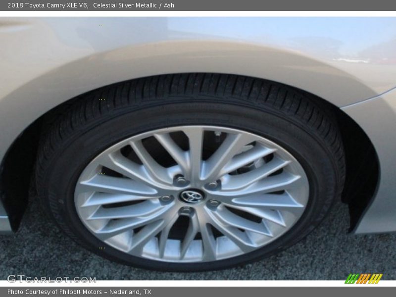 Celestial Silver Metallic / Ash 2018 Toyota Camry XLE V6