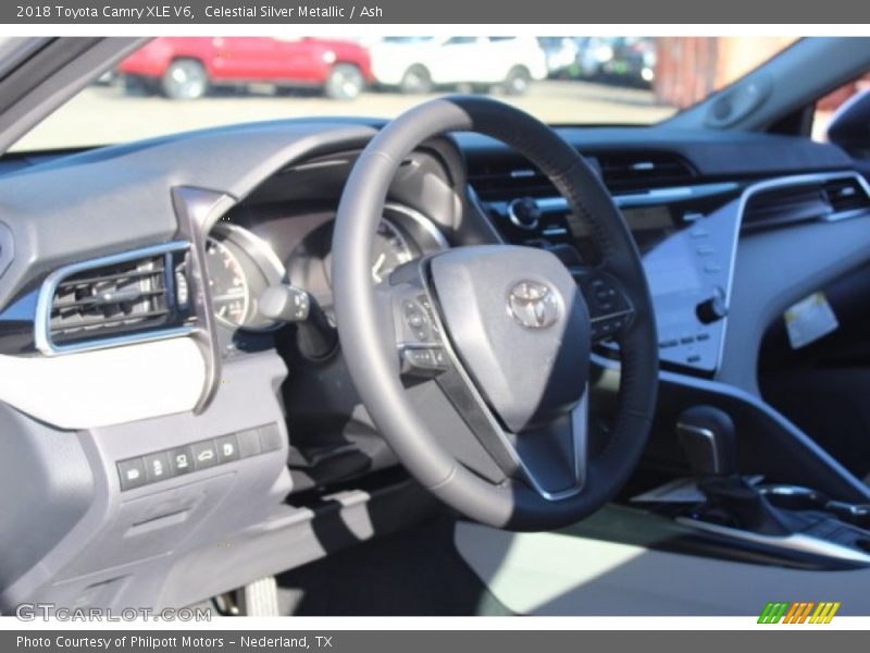 Celestial Silver Metallic / Ash 2018 Toyota Camry XLE V6