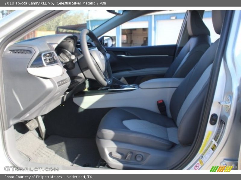 Celestial Silver Metallic / Ash 2018 Toyota Camry XLE V6
