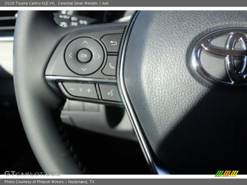 Celestial Silver Metallic / Ash 2018 Toyota Camry XLE V6