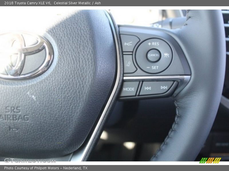 Celestial Silver Metallic / Ash 2018 Toyota Camry XLE V6