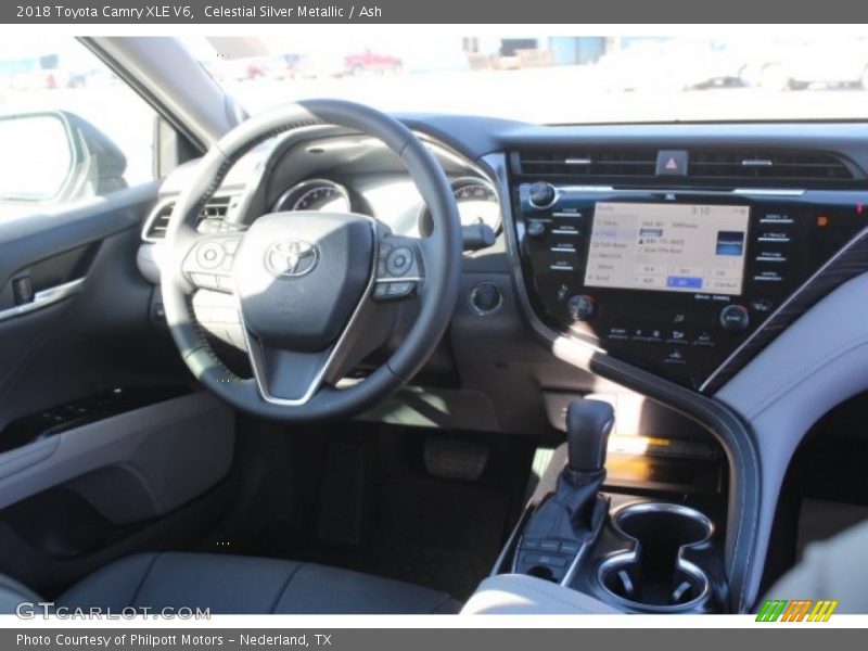 Celestial Silver Metallic / Ash 2018 Toyota Camry XLE V6