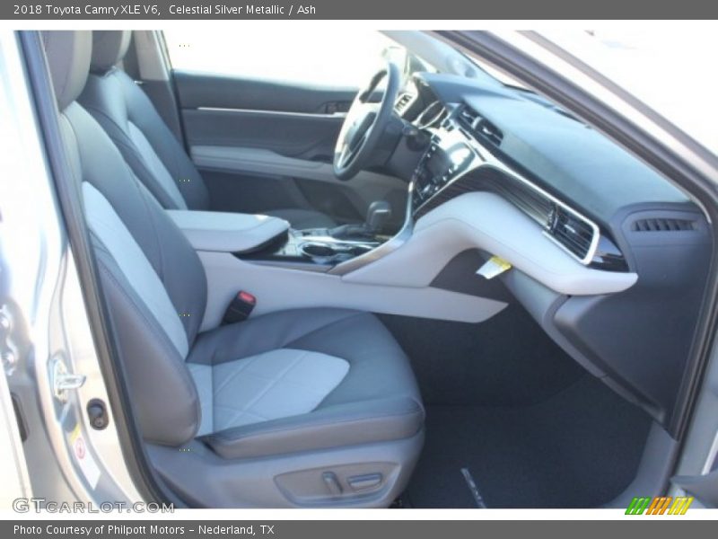 Celestial Silver Metallic / Ash 2018 Toyota Camry XLE V6