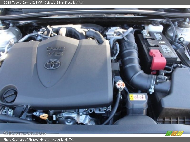 Celestial Silver Metallic / Ash 2018 Toyota Camry XLE V6