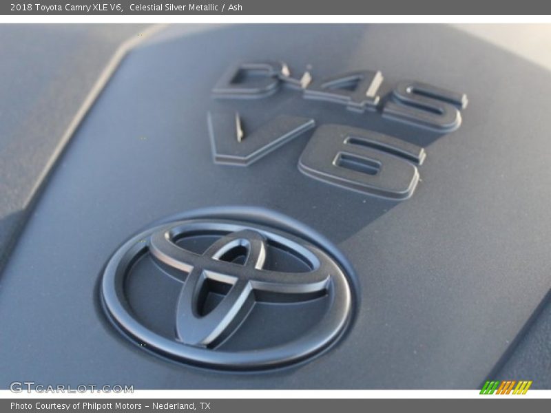 Celestial Silver Metallic / Ash 2018 Toyota Camry XLE V6