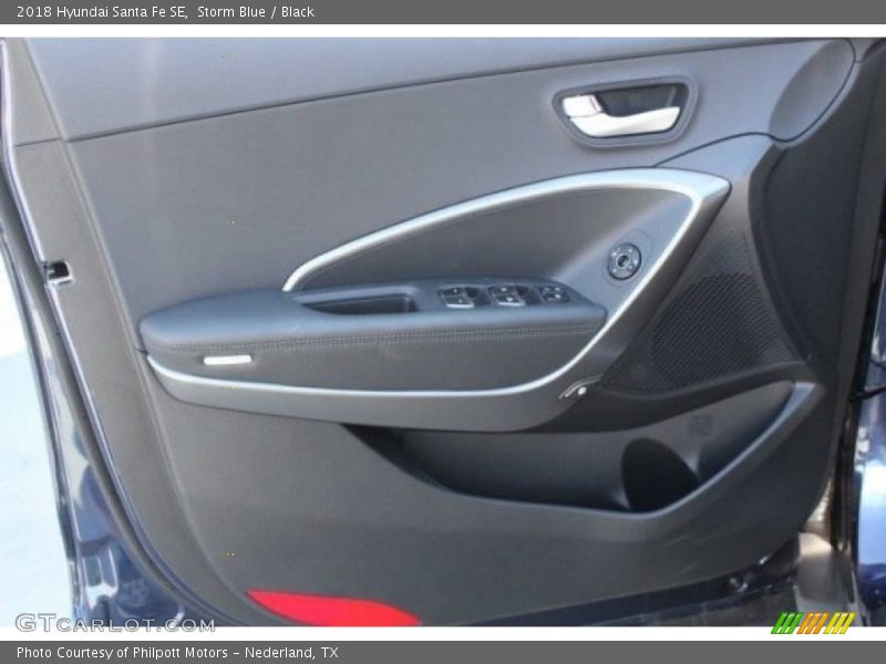 Storm Blue / Black 2018 Hyundai Santa Fe SE