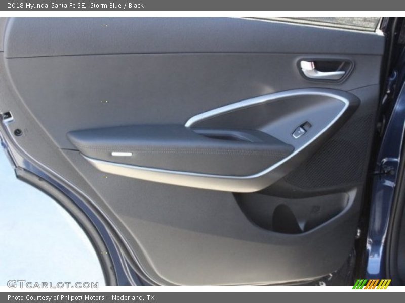Storm Blue / Black 2018 Hyundai Santa Fe SE