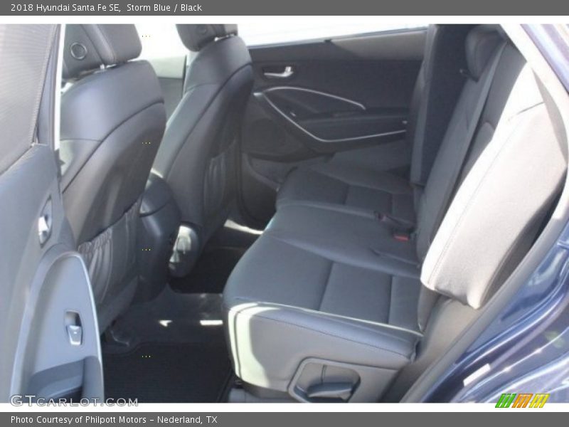 Storm Blue / Black 2018 Hyundai Santa Fe SE