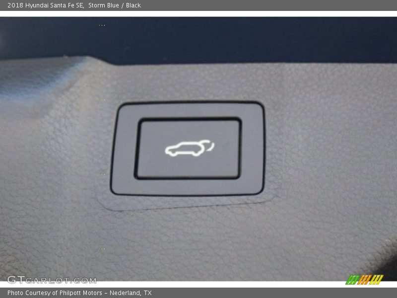 Storm Blue / Black 2018 Hyundai Santa Fe SE