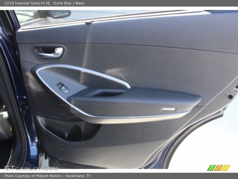 Storm Blue / Black 2018 Hyundai Santa Fe SE