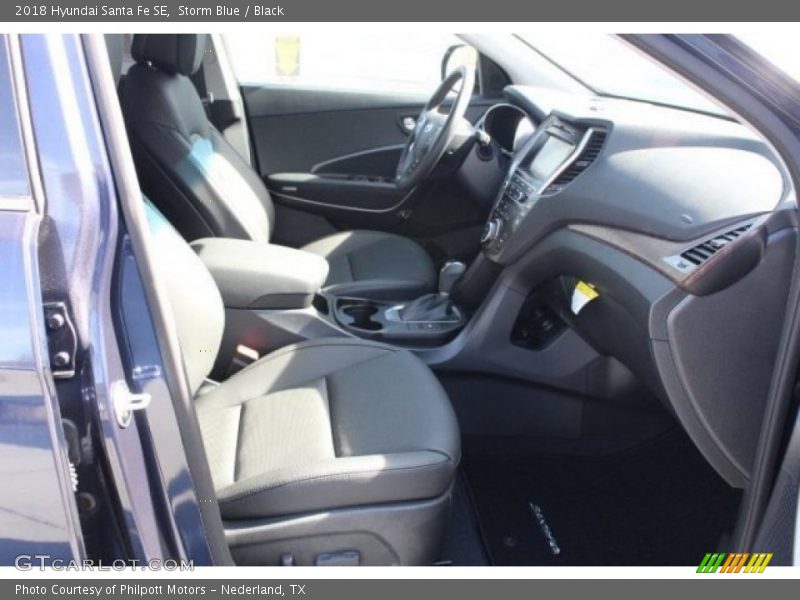 Storm Blue / Black 2018 Hyundai Santa Fe SE