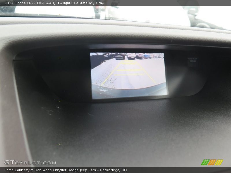 Twilight Blue Metallic / Gray 2014 Honda CR-V EX-L AWD