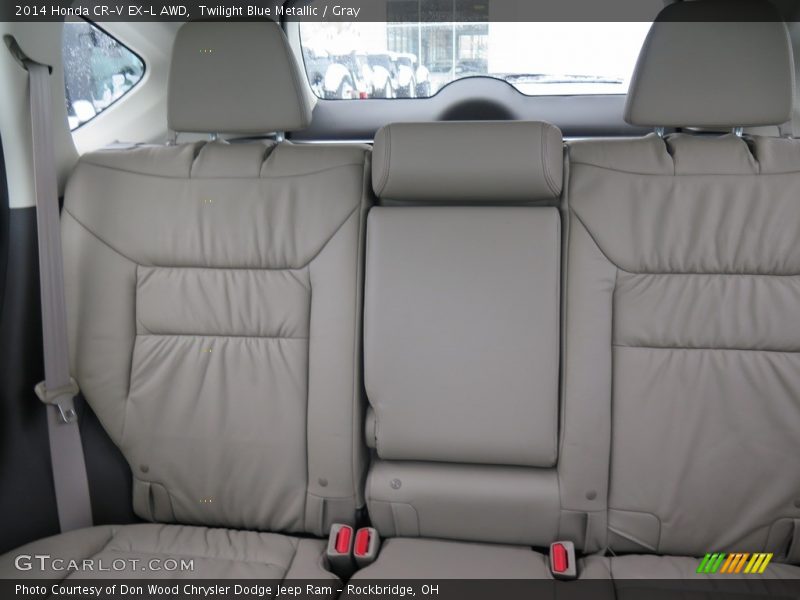 Twilight Blue Metallic / Gray 2014 Honda CR-V EX-L AWD