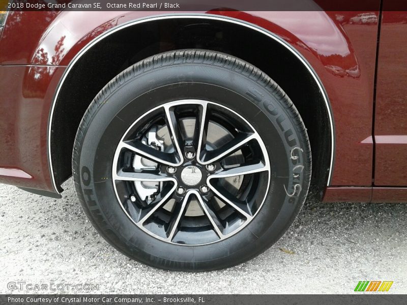 Octane Red Pearl / Black 2018 Dodge Grand Caravan SE