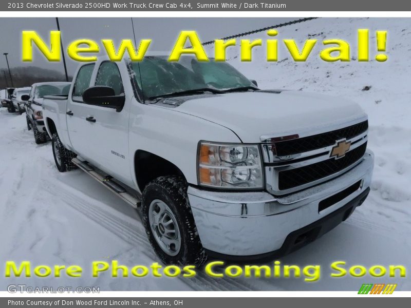 Summit White / Dark Titanium 2013 Chevrolet Silverado 2500HD Work Truck Crew Cab 4x4