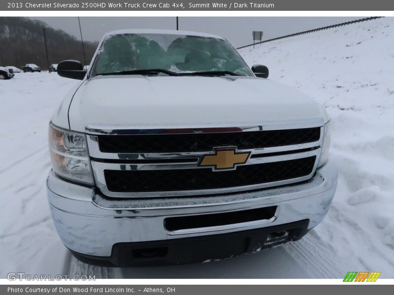 Summit White / Dark Titanium 2013 Chevrolet Silverado 2500HD Work Truck Crew Cab 4x4