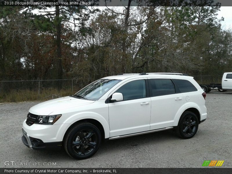 Vice White / Black 2018 Dodge Journey Crossroad
