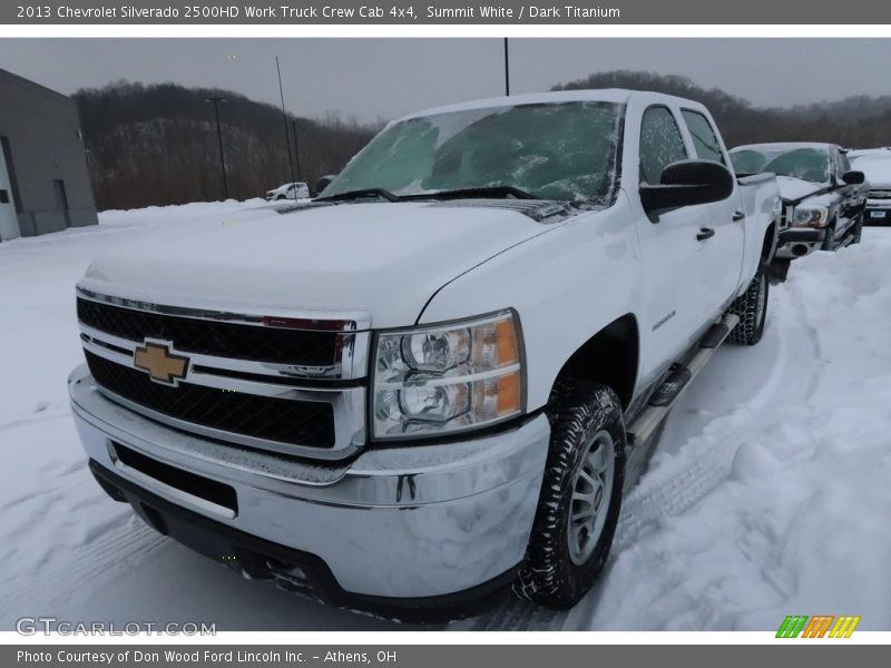 Summit White / Dark Titanium 2013 Chevrolet Silverado 2500HD Work Truck Crew Cab 4x4