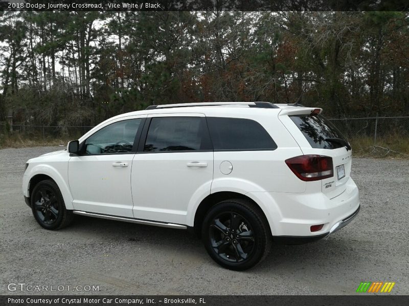 Vice White / Black 2018 Dodge Journey Crossroad