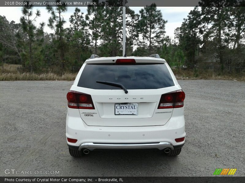 Vice White / Black 2018 Dodge Journey Crossroad