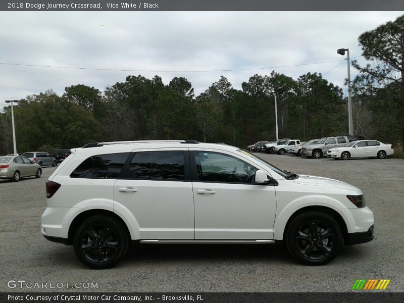 Vice White / Black 2018 Dodge Journey Crossroad