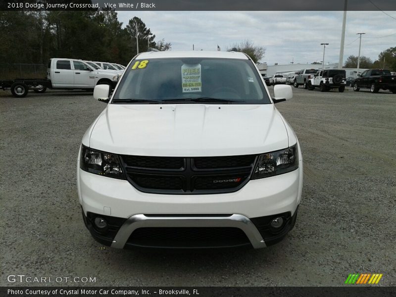 Vice White / Black 2018 Dodge Journey Crossroad
