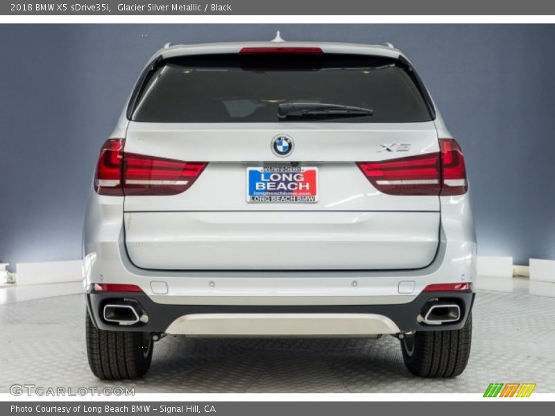Glacier Silver Metallic / Black 2018 BMW X5 sDrive35i