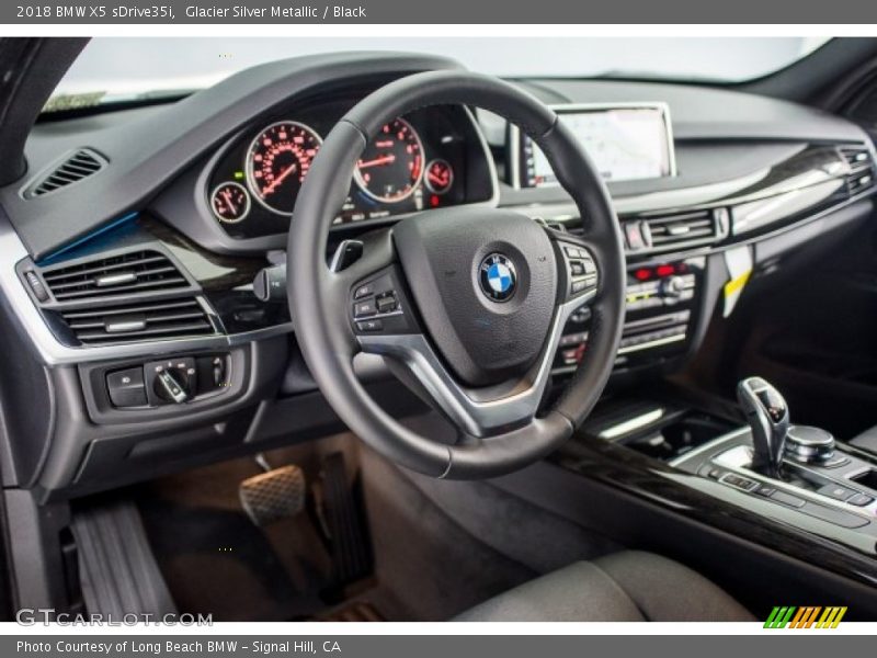 Glacier Silver Metallic / Black 2018 BMW X5 sDrive35i