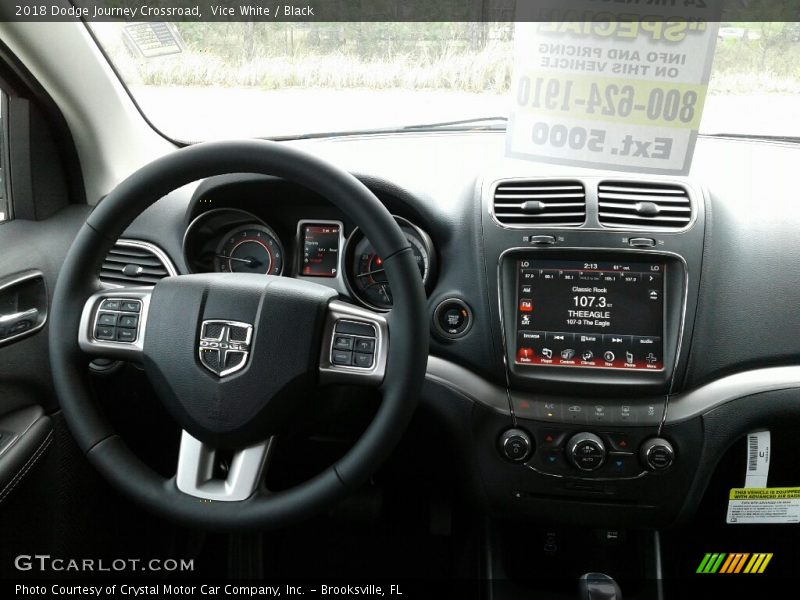 Vice White / Black 2018 Dodge Journey Crossroad