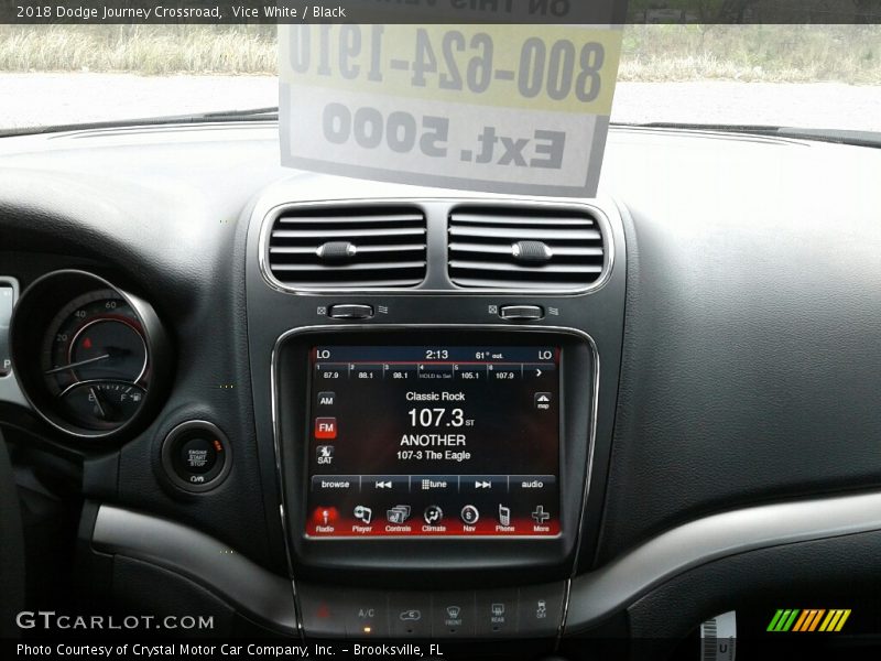 Vice White / Black 2018 Dodge Journey Crossroad