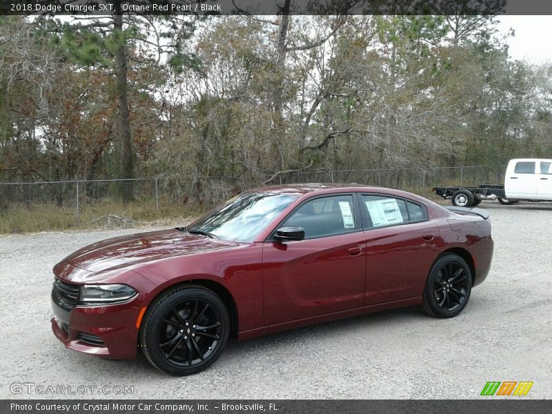 Octane Red Pearl / Black 2018 Dodge Charger SXT