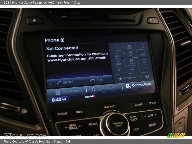 Iron Frost / Gray 2014 Hyundai Santa Fe Limited AWD
