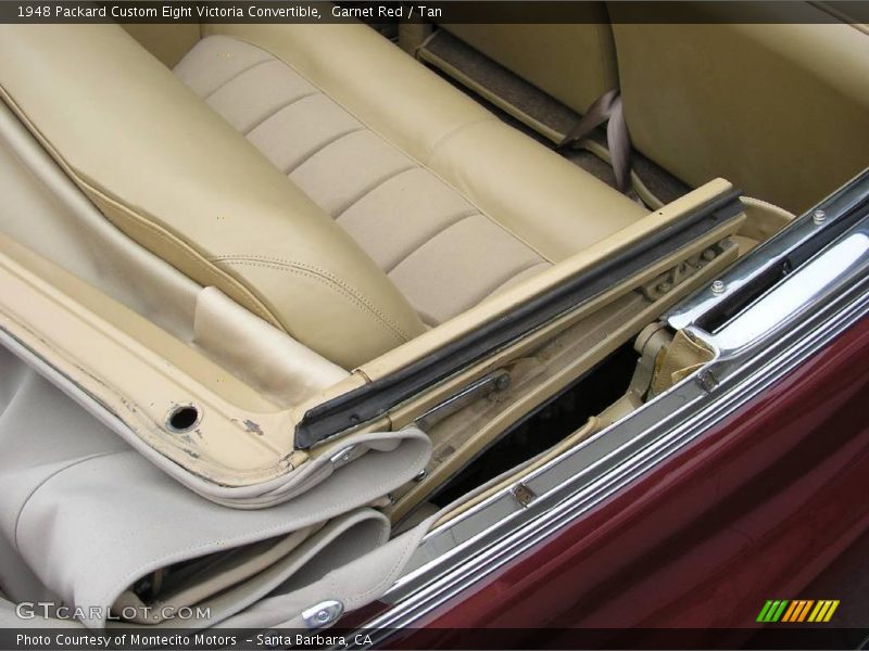 Garnet Red / Tan 1948 Packard Custom Eight Victoria Convertible
