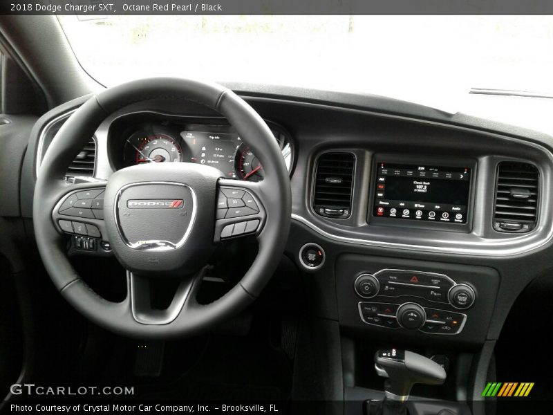 Octane Red Pearl / Black 2018 Dodge Charger SXT