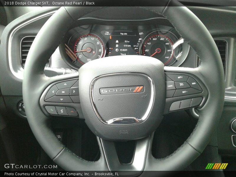 Octane Red Pearl / Black 2018 Dodge Charger SXT