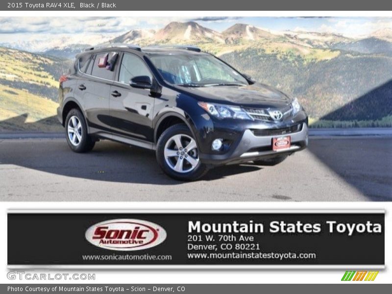 Black / Black 2015 Toyota RAV4 XLE