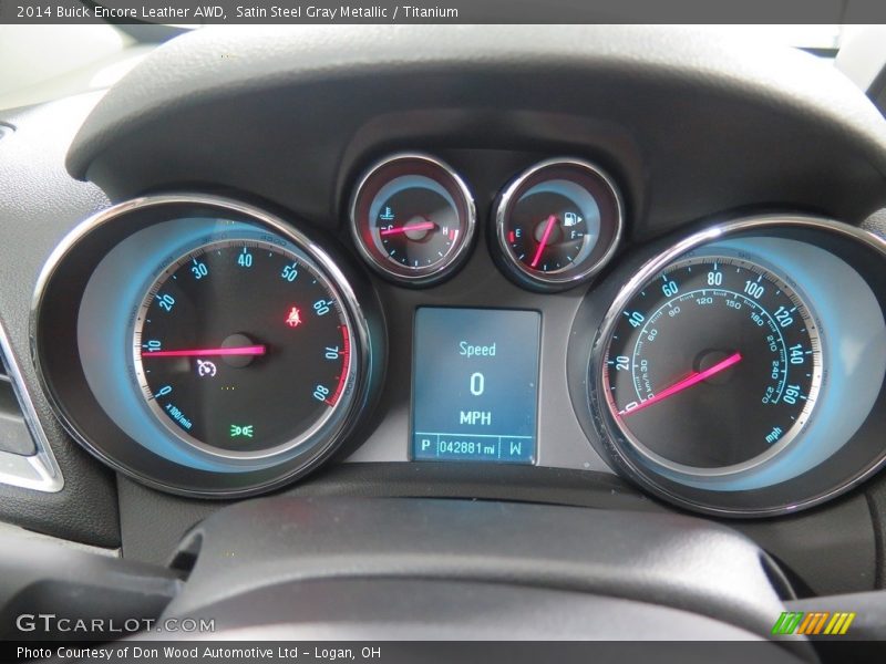 Satin Steel Gray Metallic / Titanium 2014 Buick Encore Leather AWD