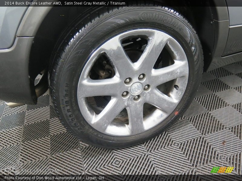 Satin Steel Gray Metallic / Titanium 2014 Buick Encore Leather AWD