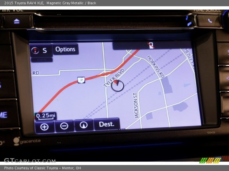 Magnetic Gray Metallic / Black 2015 Toyota RAV4 XLE