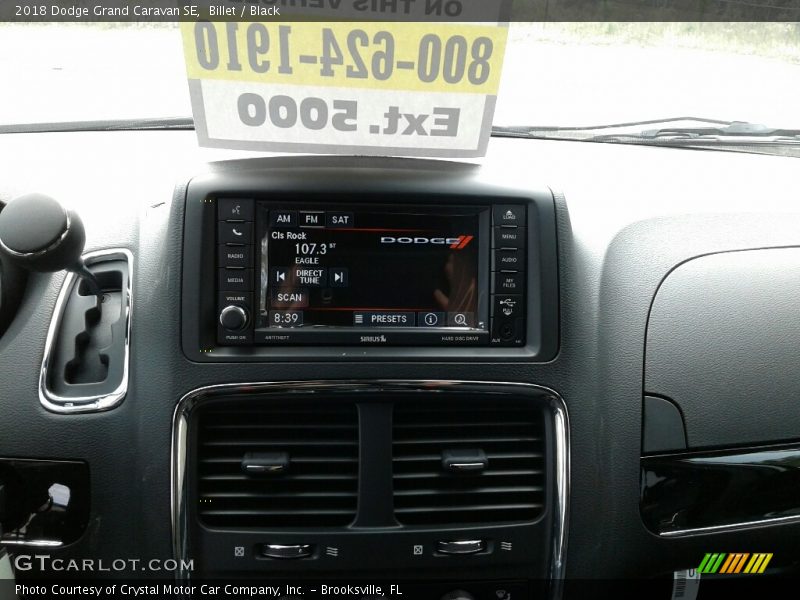 Billet / Black 2018 Dodge Grand Caravan SE