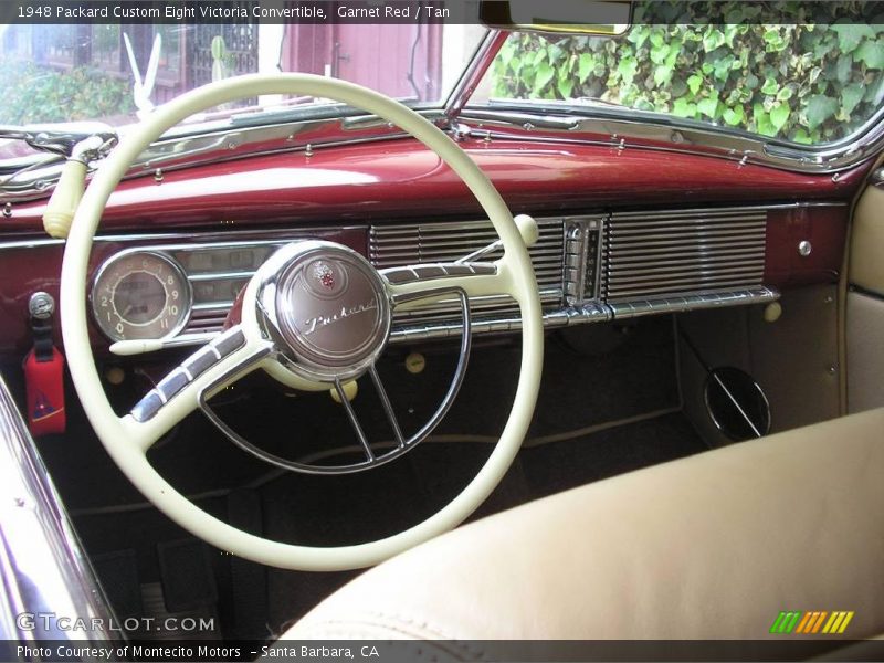Garnet Red / Tan 1948 Packard Custom Eight Victoria Convertible