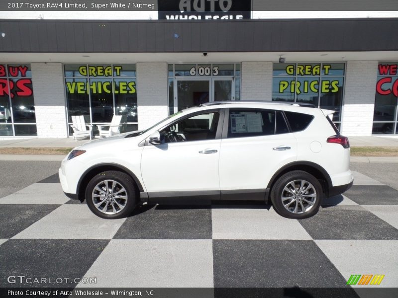 Super White / Nutmeg 2017 Toyota RAV4 Limited