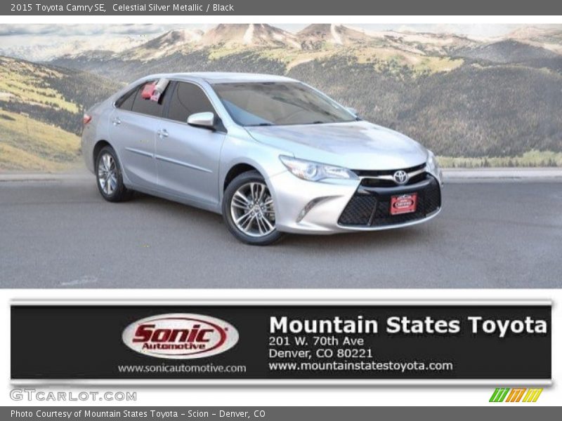 Celestial Silver Metallic / Black 2015 Toyota Camry SE