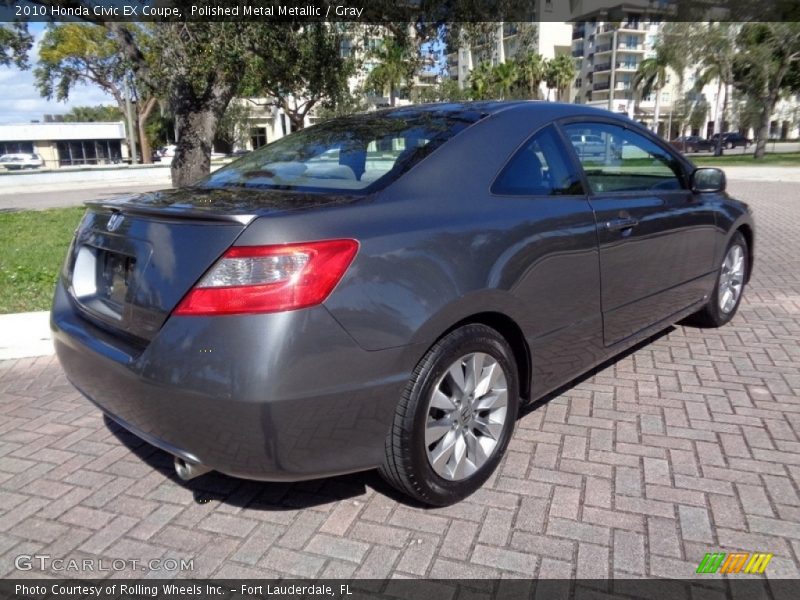 Polished Metal Metallic / Gray 2010 Honda Civic EX Coupe