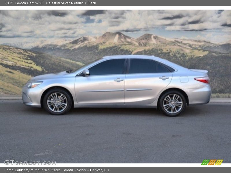 Celestial Silver Metallic / Black 2015 Toyota Camry SE