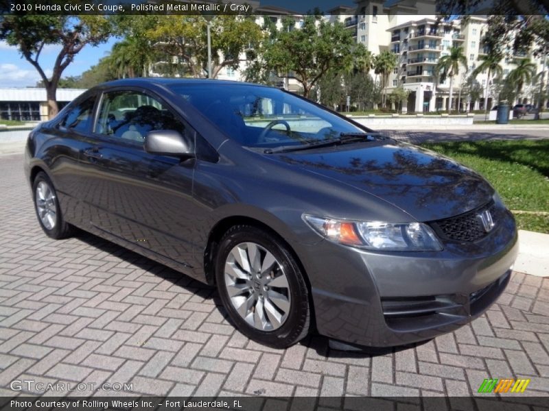 Polished Metal Metallic / Gray 2010 Honda Civic EX Coupe