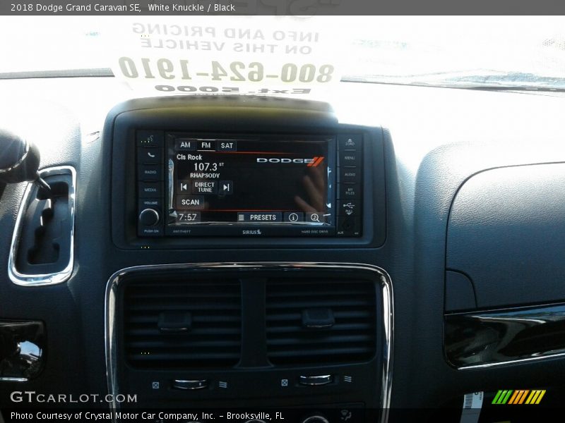 White Knuckle / Black 2018 Dodge Grand Caravan SE