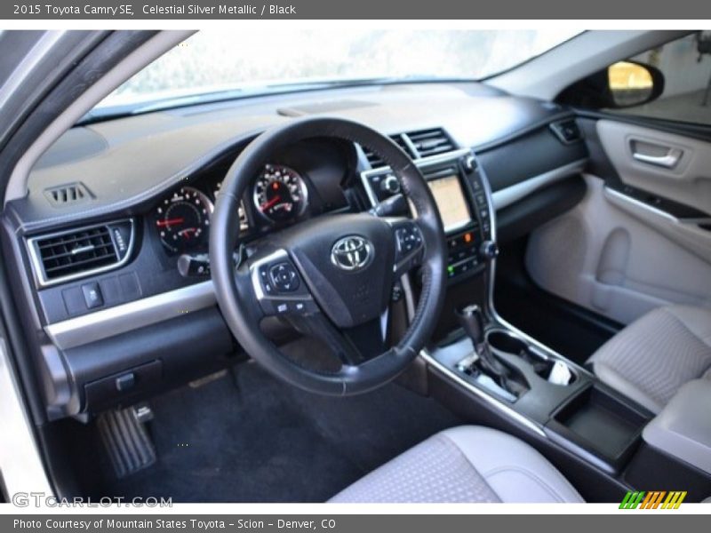 Celestial Silver Metallic / Black 2015 Toyota Camry SE