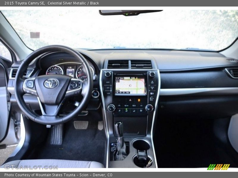 Celestial Silver Metallic / Black 2015 Toyota Camry SE