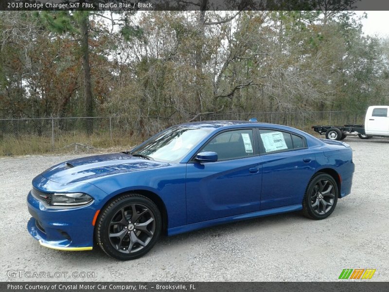 IndiGo Blue / Black 2018 Dodge Charger SXT Plus